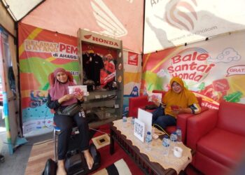 Ratusan Pemudik Motor Nikmati Layanan AHASS Siaga