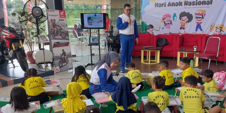 Peringati Hari Anak Nasional, Honda Banten Ajak Anak Usia Dini Mengenal Keselamatan Berkenda