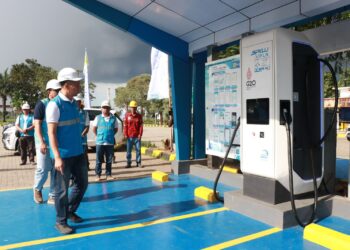 Persiapan Layani Arus Balik, GM PLN Banten Pastikan Operasional SPKLU Jalur Mudik Tol Jakarta-Merak Andal