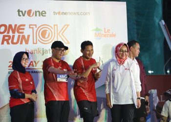Bareng Para Menteri Jokowi, Airin Turut Ramaikan One Run 10k TvOne