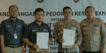 PLN UID Banten Jalin MoU dengan Ditpamobvit Polda Metro Jaya terkait Pedoman Kerja Teknis Jasa Pengamanan Objek Vital Nasional pada Sektor Ketenagalistrikan