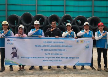 Dorong Pertumbuhan Industri Banten, PLN Sambung Listrik PT Xiangyi Nonferrous Logam