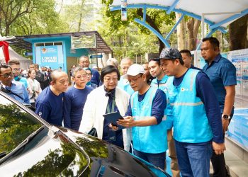 PLN-KLHK Resmikan SPKLU Hingga Konvoi Motor Listrik