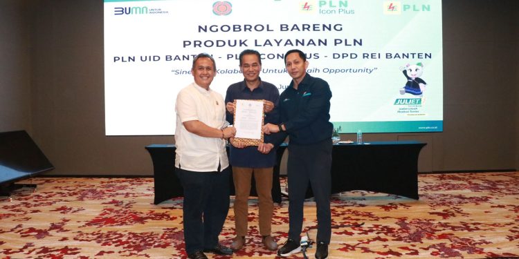 Kolaborasi PLN Banten, Icon Plus dan Asosiasi Real Estate Indonesia, Hadirkan Listrik dan Internet di Komplek Hunian