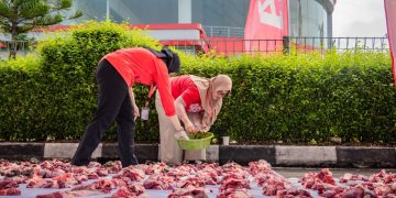 PT Mitra Sendang Kemakmuran Gelar Kegiatan Kurban, Bagikan 130 Kantong Daging Kepada Warga Sekitar