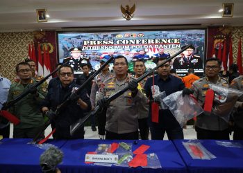 Polda Banten Ungkap Kasus Kelanjutan Perburuan Liar Badak Bercula Satu di TNUK