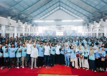 Ribuan Massa Serang Utara Siap Gerilya Menangkan Andra-Dimyati