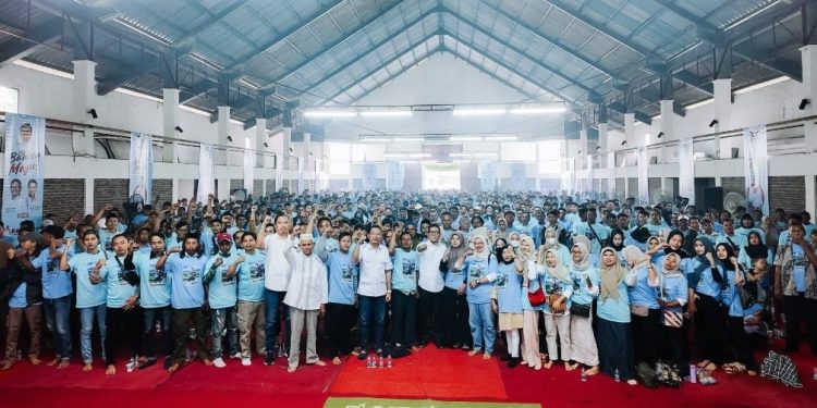 Ribuan Massa Serang Utara Siap Gerilya Menangkan Andra-Dimyati