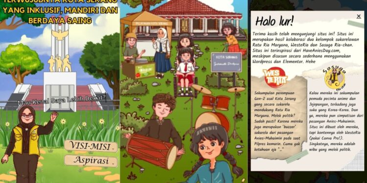 Gen-Z Eks Simpatisan AMIN Dukung Ratu Ria, Buatkan Web Interaktif