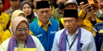 Resmi Daftar Ke KPU,  Ratu Ria-Subadri Ushuluddin Optimis Menang Didukung Lima Partai Hingga Kalangan Disabilitas