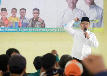 7 Serikat Buruh Kabupaten Serang Deklarasikan Dukungan ke Andika-Nanang