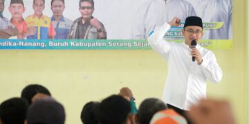 7 Serikat Buruh Kabupaten Serang Deklarasikan Dukungan ke Andika-Nanang