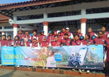 Kampanyekan Energi Ramah Lingkungan, PLN UID Banten Touring Motor Listrik Keliling Kota Serang