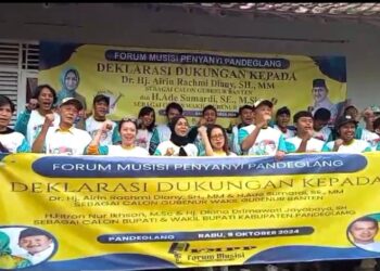 Airin-Ade Dapat Dukungan Musisi Lokal di Pandeglang