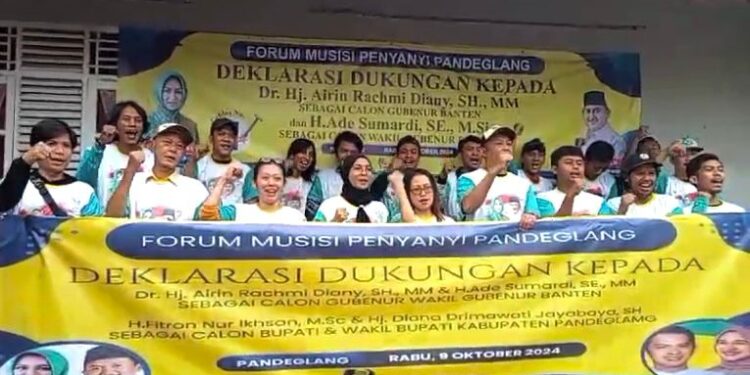 Airin-Ade Dapat Dukungan Musisi Lokal di Pandeglang