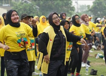 HUT Golkar Ke-60, DPD Partai Golkar Kota Serang Gelar Senam Bersama