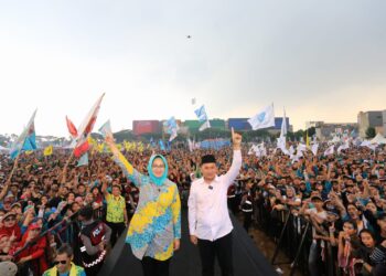 Di Hadapan Puluhan Ribu Massa Kampanye, Airin-Ade Siap Wujudkan Banten Maju Bersama