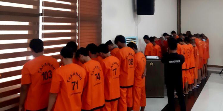 Polda Banten Amankan 97 Tersangka dan Sita Ribuan Gram Barang Bukti Narkoba