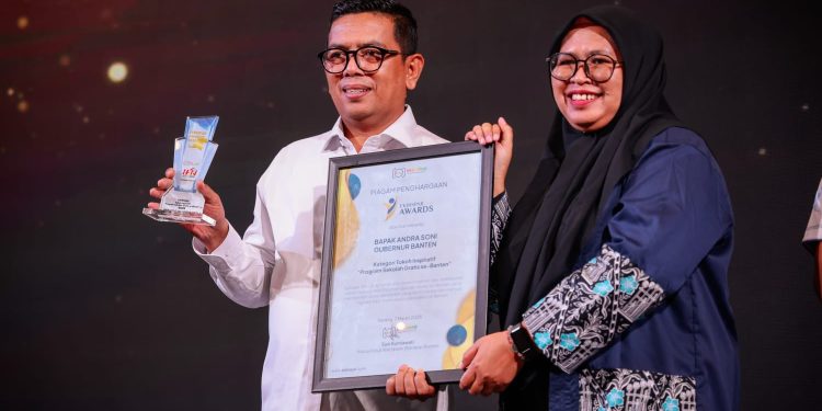 Gubernur Banten Andra Soni Dapat Penghargaan Bergengsi Ekbispar Award 2025, Ajak Semua Pihak Wujudkan SDM Cemerlang