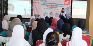 Honda Banten Ajak Kartini Muda Universitas Faletehan #Cari_Aman di Jalan Raya