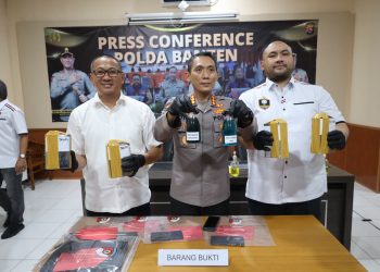 Ditreskrimsus Polda Banten Tangkap Pelaku Oplos Pertamax