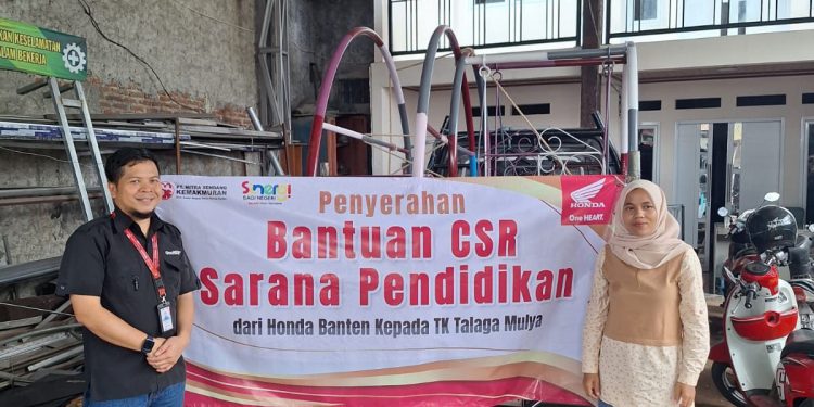 Honda Banten Dukung Fasilitas Pendidikan Anak Usia Dini di Lebak