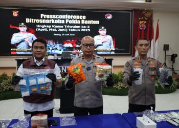Ditresnarkoba Polda Banten Berhasil Ringkus 61 orang Pelaku Tindak Pidana Narkotika
