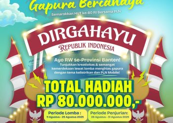 PLN UID Banten Gelar Lomba ‘Gapura Bercahaya’ Semarakkan HUT RI ke-80