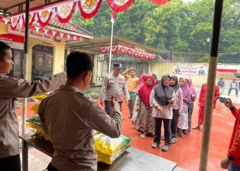 Polsek Jawilan Gelar Pangan Murah, Harga Beras Rp56 Ribu dan Minyak Rp15 Ribu