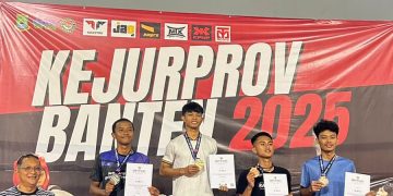 Tae Kwon Do Kota Serang Raih Juara Umum II Kejurprov Banten 2025