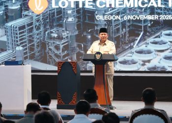 Presiden Prabowo Resmikan Pabrik Lotte Chemical Indonesia, Pabrik Petrokimia Terbesar di Asia Tenggara