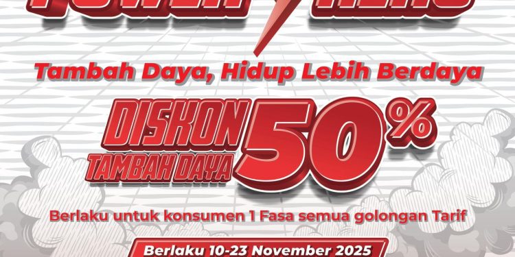 PLN Beri Diskon Besar Tambah Daya 10–23 November lewat Program Power Hero